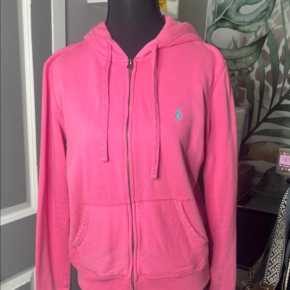 Ralph Lauren Pink Relaxed Hoodie Sweatshirt - Picture 1 of 7